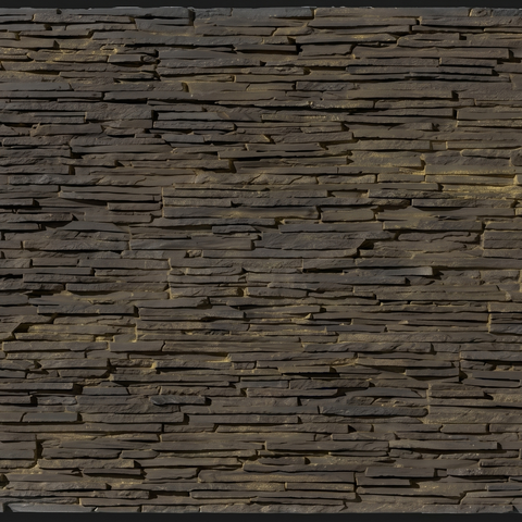 Dekorativni stenski panel - Skrilavec Laja Fina Negro - 118 x 93 cm