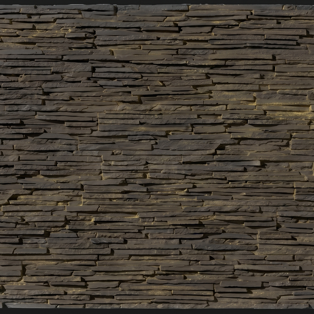 Dekorativni stenski panel - Skrilavec Laja Fina Negro - 118 x 93 cm