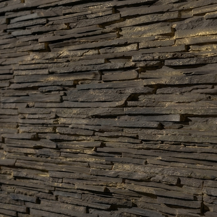 Dekorativni stenski panel - Skrilavec Laja Fina Negro - 118 x 93 cm