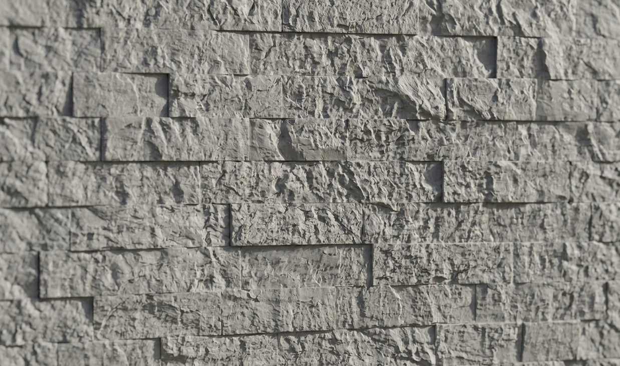 Dekorativni stenski panel - Kamen Navarra Gris - 118 x 93 cm