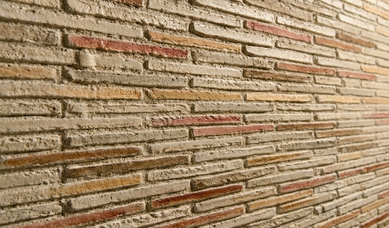 Dekorativni stenski panel - Opeka Aldaia Gris Rojizo - 107 x 79 cm