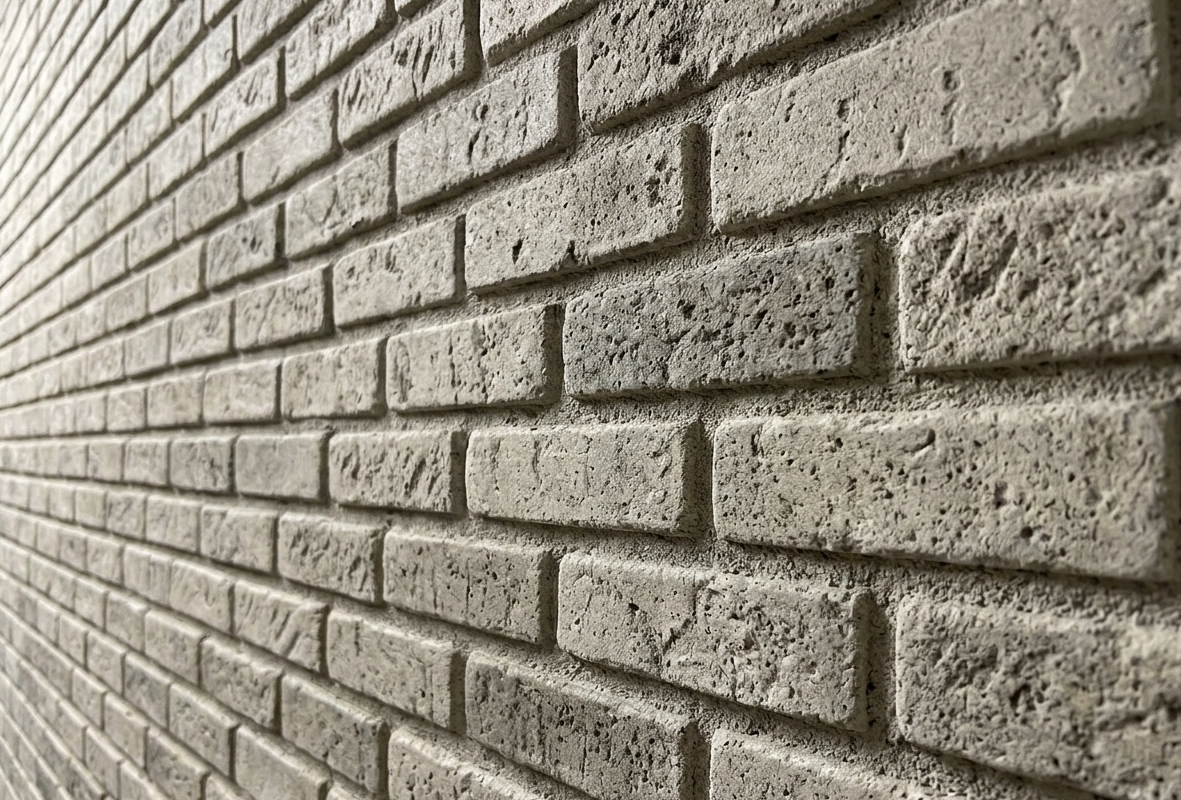 Dekorativni stenski panel - Opeka Refractario Gris - 106 x 82 cm
