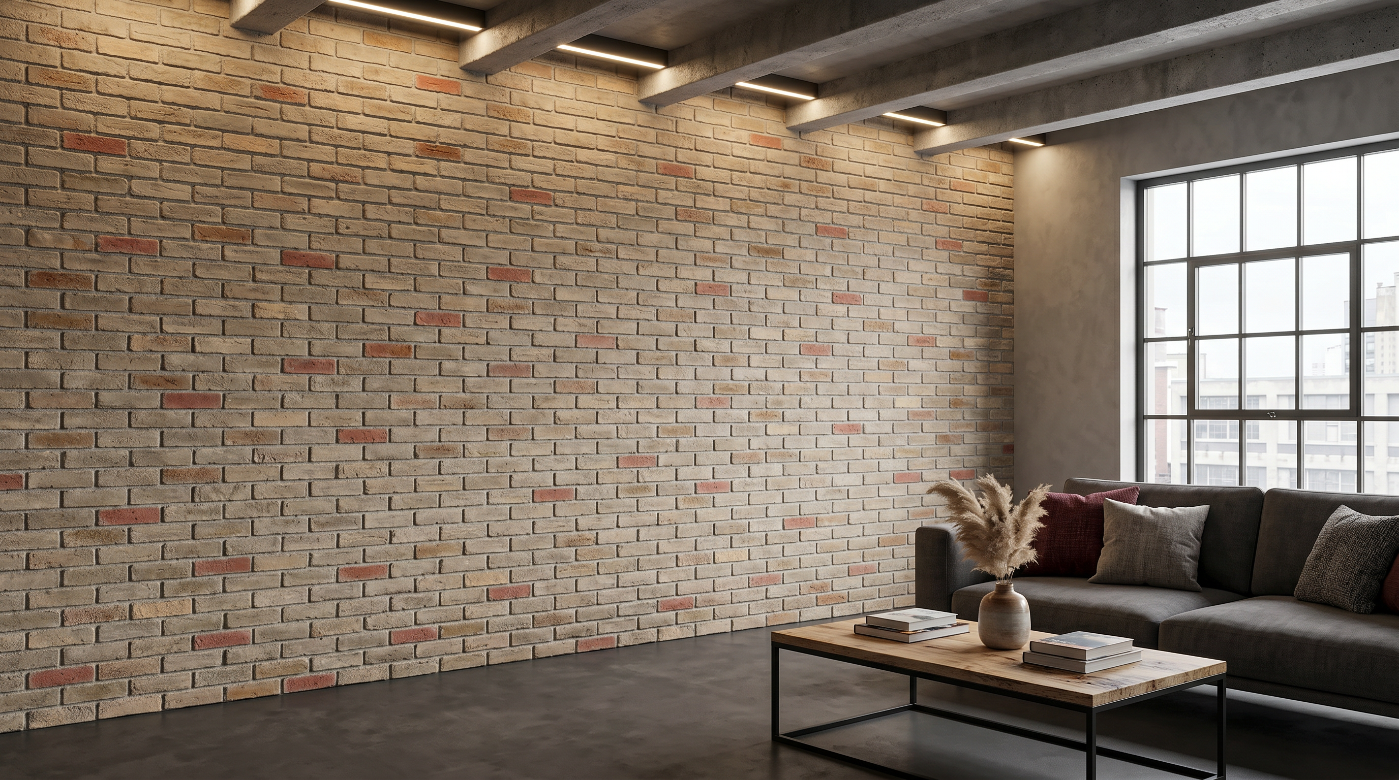 Dekorativni stenski panel - Opeka Caravista Gris Rojizo - 118 x 93 cm