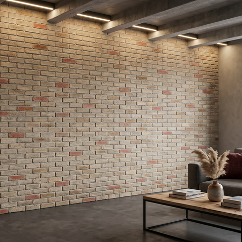 Dekorativni stenski panel - Opeka Caravista Gris Rojizo - 118 x 93 cm