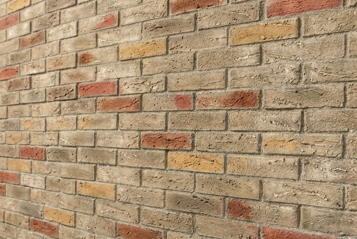 Dekorativni stenski panel - Opeka Nuevo Gris Rojizo - 118 x 93 cm