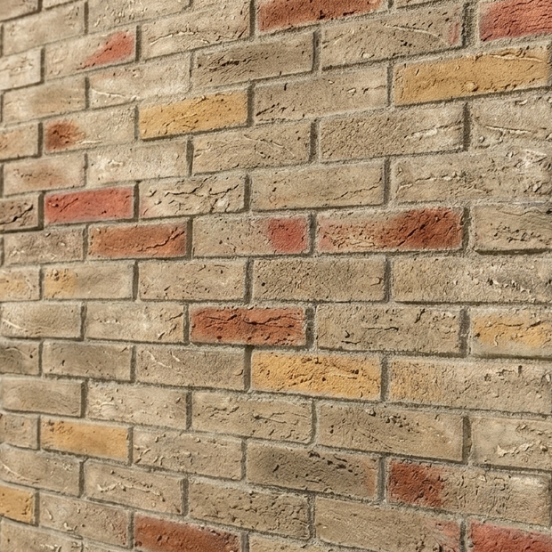 Dekorativni stenski panel - Opeka Nuevo Gris Rojizo - 118 x 93 cm
