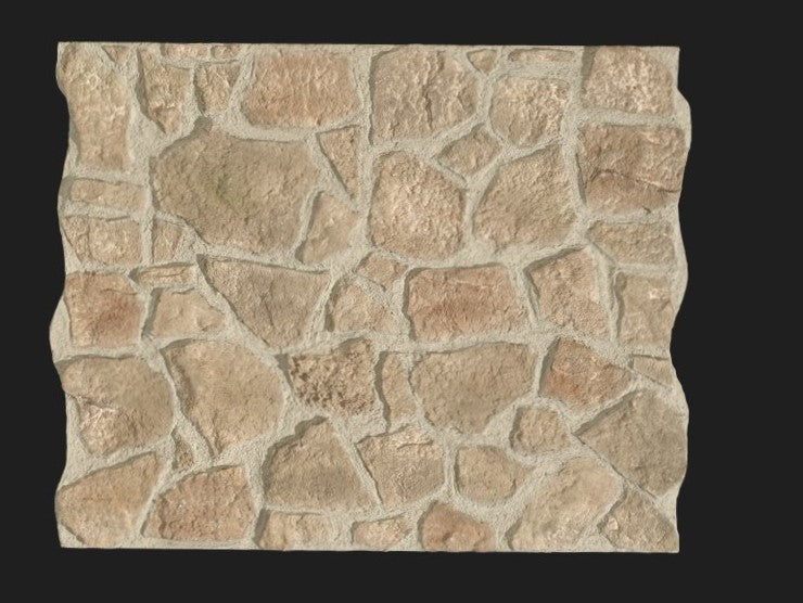 Dekorativni stenski panel - Kamen Cuenca Gris Musgo - 118 x 93 cm
