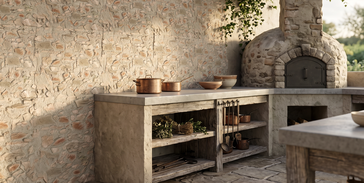Dekorativni stenski panel - Kamen Segovia Gris Musgo- 118 x 93 cm