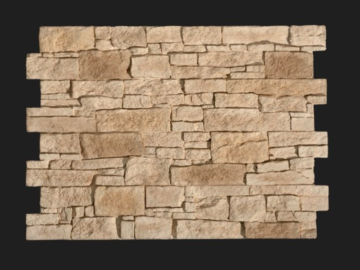 Dekorativni stenski panel - Kamen Teruel Marron - 114 x 80 cm