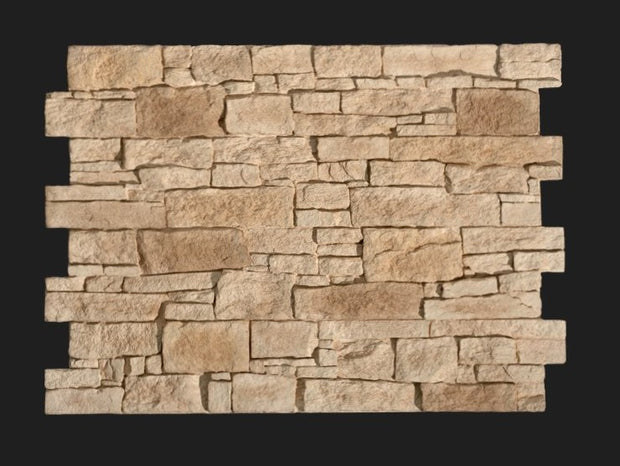 Dekorativni stenski panel - Kamen Teruel Marron - 114 x 80 cm