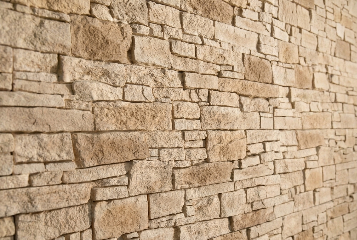 Dekorativni stenski panel - Kamen Teruel Marron - 114 x 80 cm