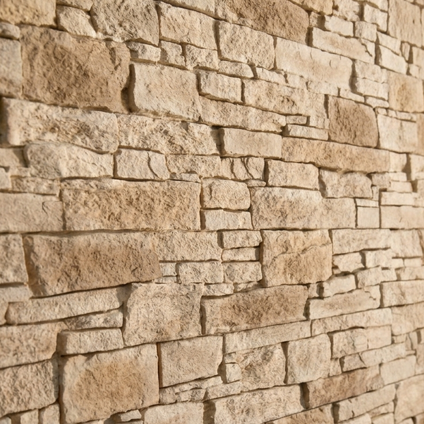 Dekorativni stenski panel - Kamen Teruel Marron - 114 x 80 cm
