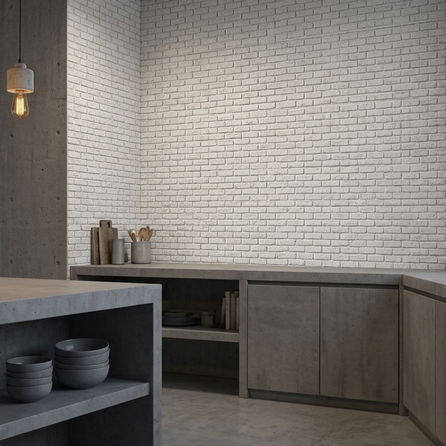 Dekorativni stenski panel - Opeka Urban bela - 122 x 91,5 cm
