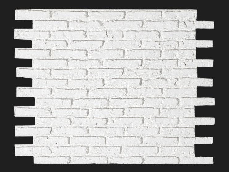 Dekorativni stenski panel - Opeka Rustic bela - 117 x 91,5 cm