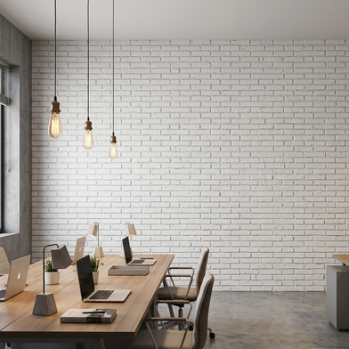 Dekorativni stenski panel - Opeka Rustic bela - 117 x 91,5 cm
