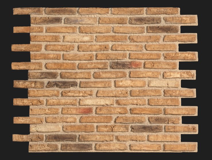 Dekorativni stenski panel - Opeka Rustic Marron - 117 x 91,5 cm