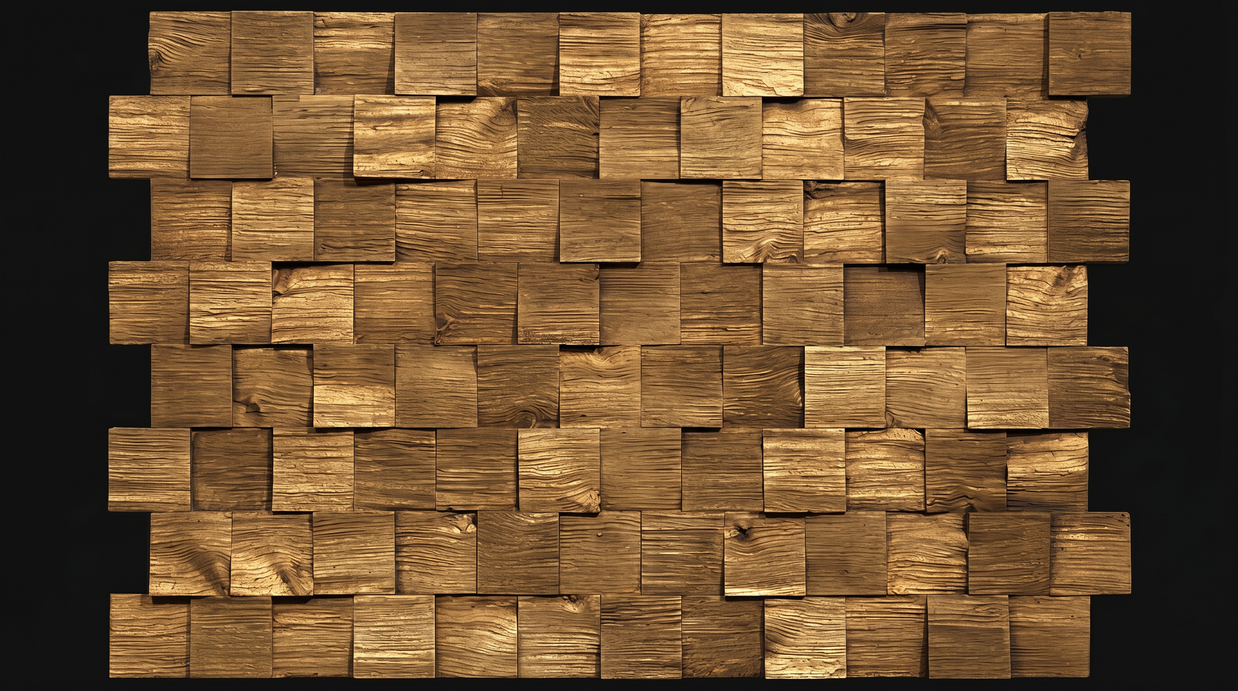 Dekorativni stenski panel - Les Nebraska Oro Viejo - 115 x 83,5 cm