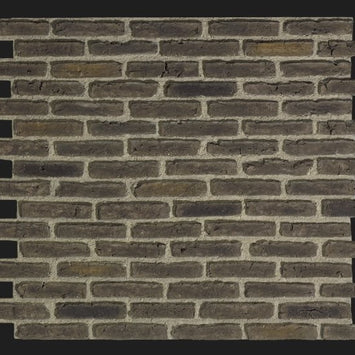 Dekorativni stenski panel - Opeka Rustic Gris Negro - 117 x 91,5 cm