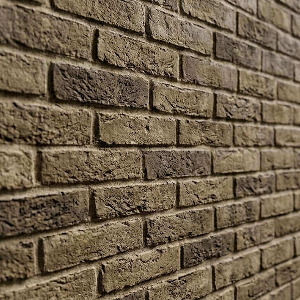 Dekorativni stenski panel - Opeka Rustic Gris Negro - 117 x 91,5 cm