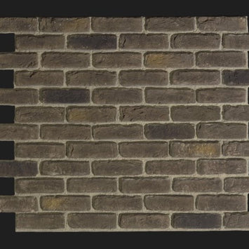 Dekorativni stenski panel - Opeka Urban Gris Negro - 122 x 91,5 cm