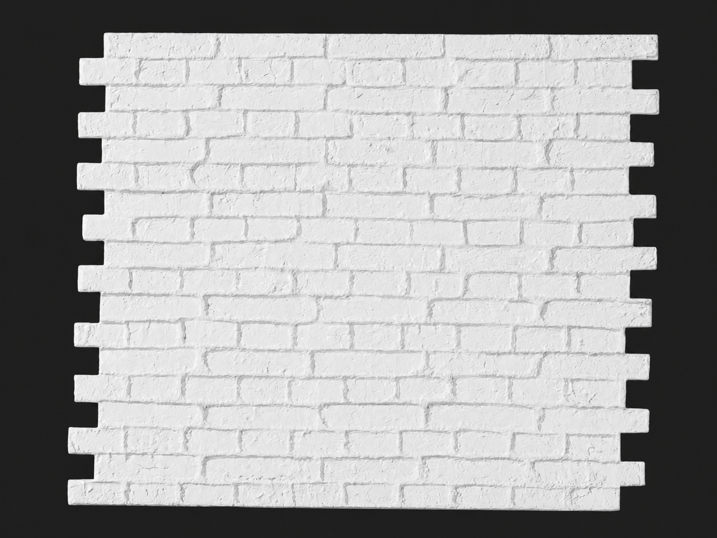 Dekorativni stenski panel - Opeka Country bela - 113 x 93 cm