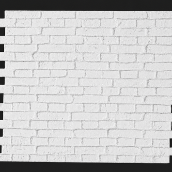Dekorativni stenski panel - Opeka Country bela - 113 x 93 cm