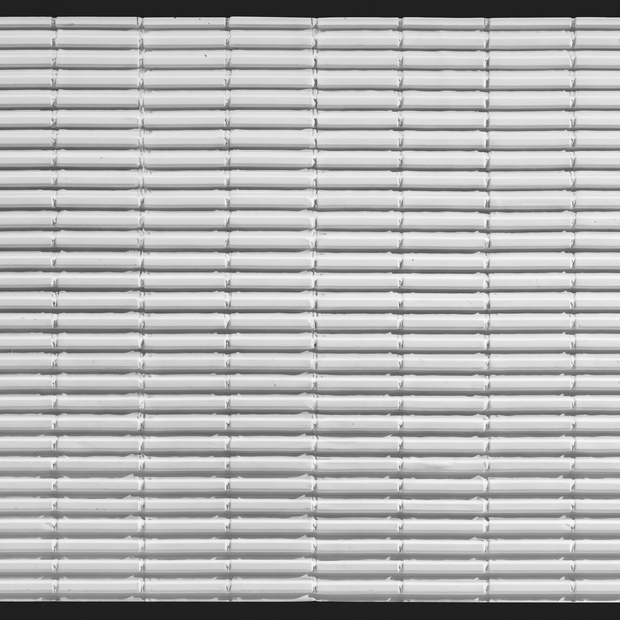 Dekorativni stenski panel - Tekstura Termoarcilla bela - 240 x 136 cm
