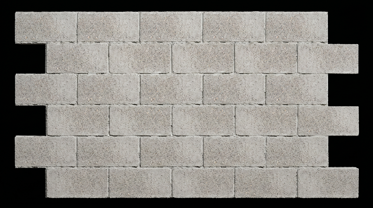 Dekorativni stenski panel - Beton Bloque Hormigon- 226 x 123 cm