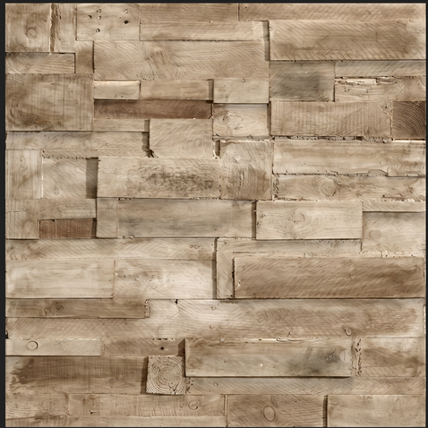 Dekorativni stenski panel - Les Madera Encofrada - 100 x 100 cm