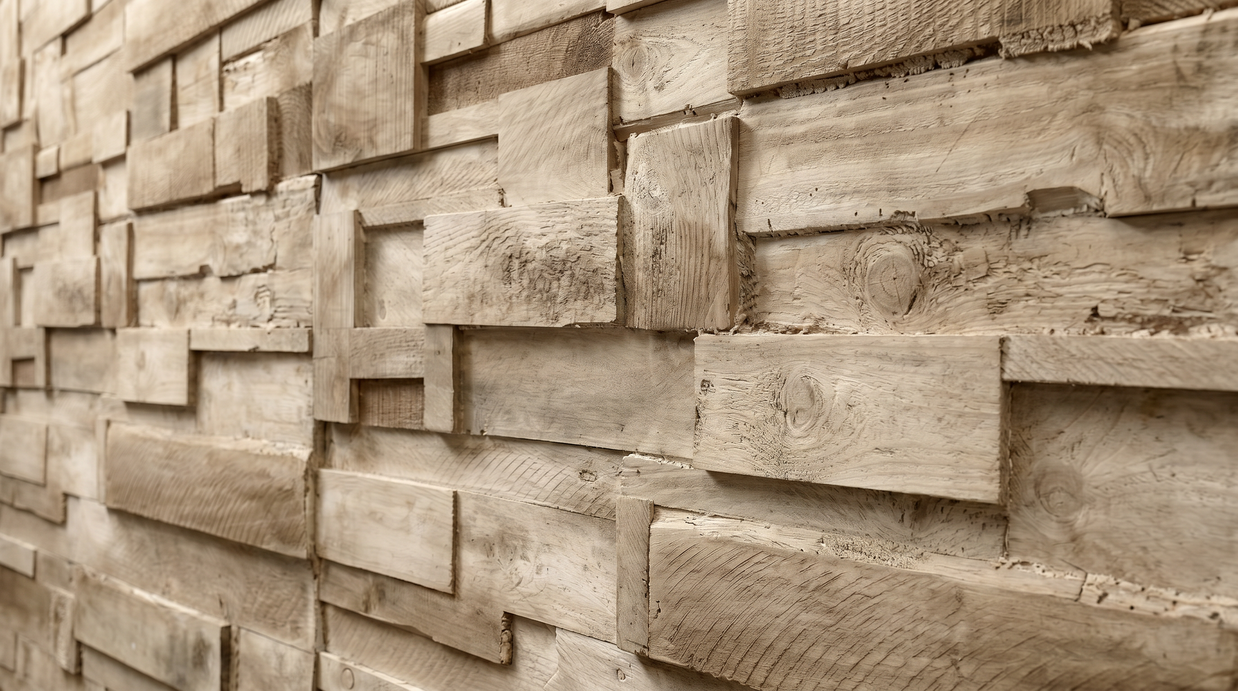 Dekorativni stenski panel - Les Madera Encofrada - 100 x 100 cm