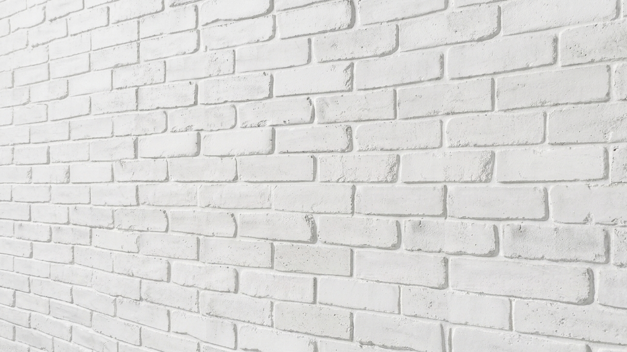 Dekorativni stenski panel - Opeka English bela - 106 x 100 cm