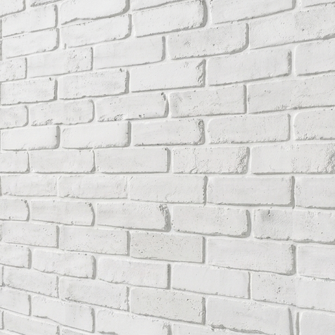 Dekorativni stenski panel - Opeka English bela - 106 x 100 cm
