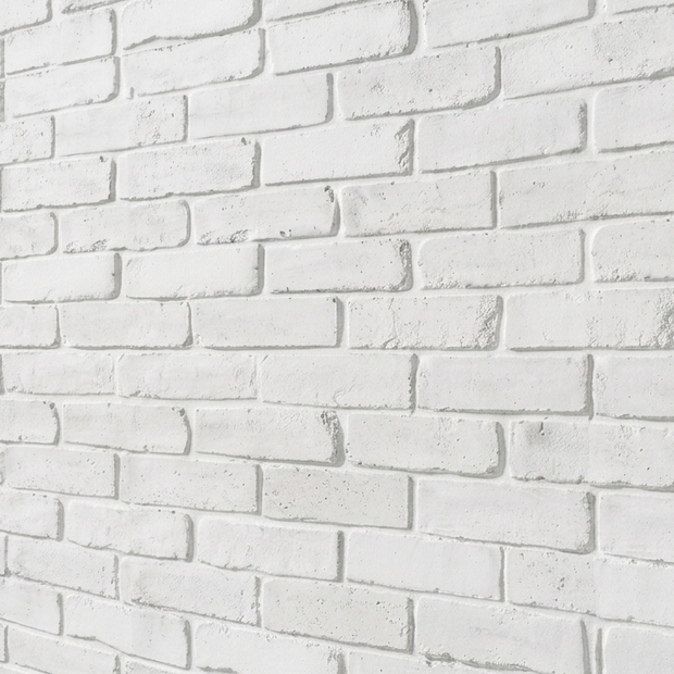 Dekorativni stenski panel - Opeka English bela - 106 x 100 cm