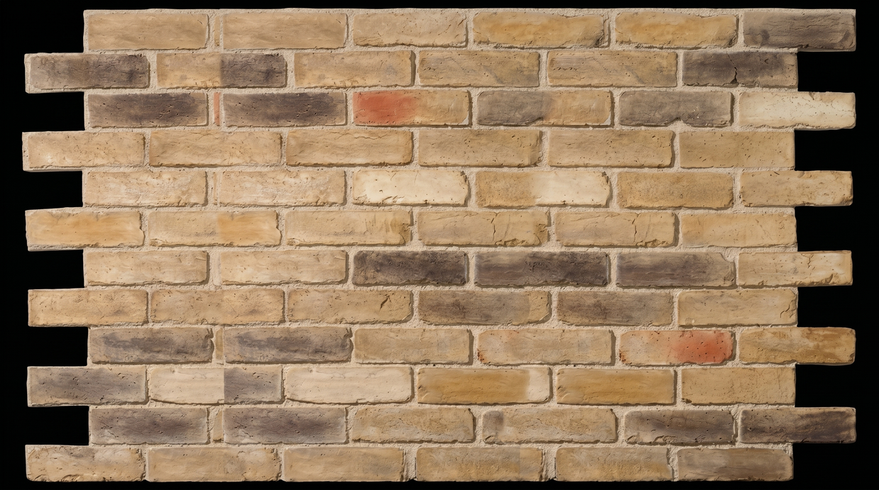 Dekorativni stenski panel - Opeka English Marron - 106 x 100 cm