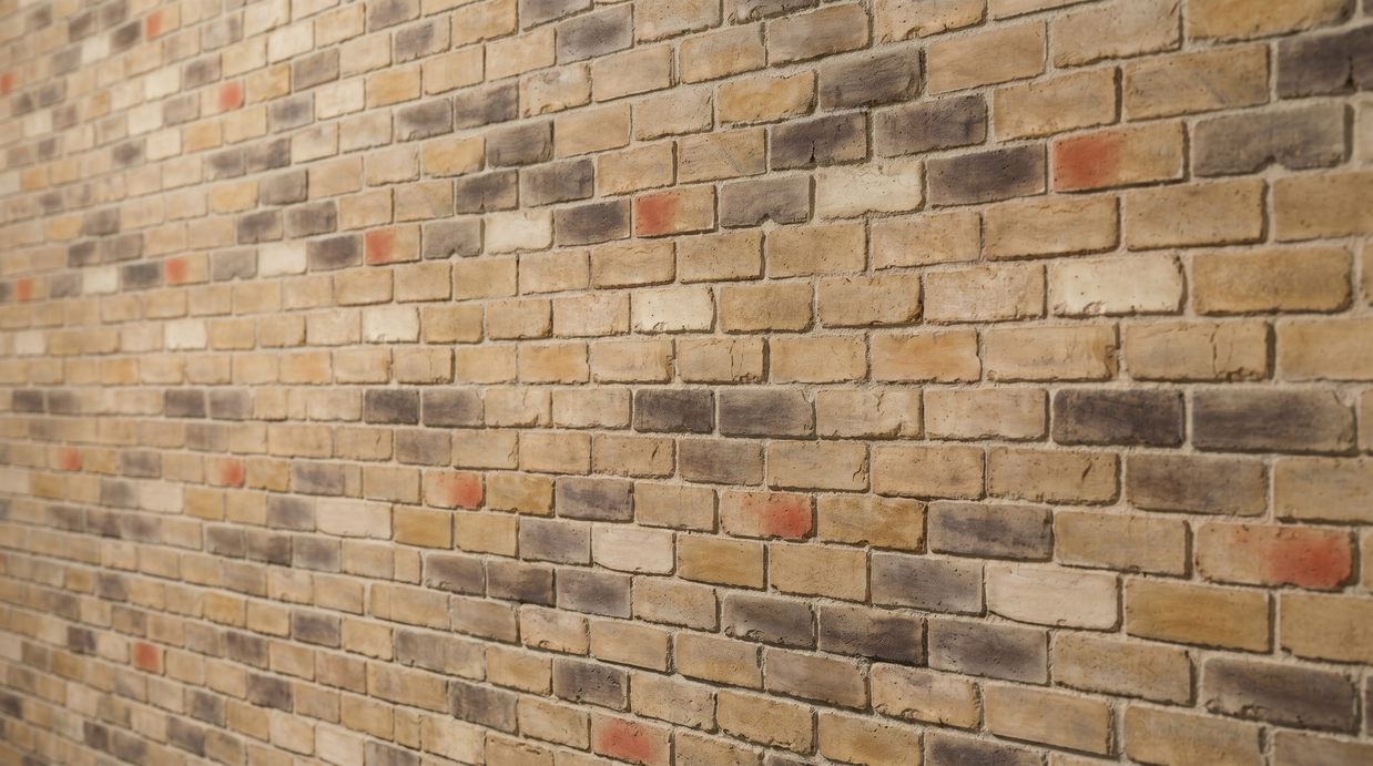 Dekorativni stenski panel - Opeka English Marron - 106 x 100 cm