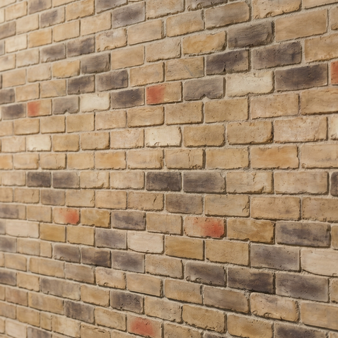 Dekorativni stenski panel - Opeka English Marron - 106 x 100 cm