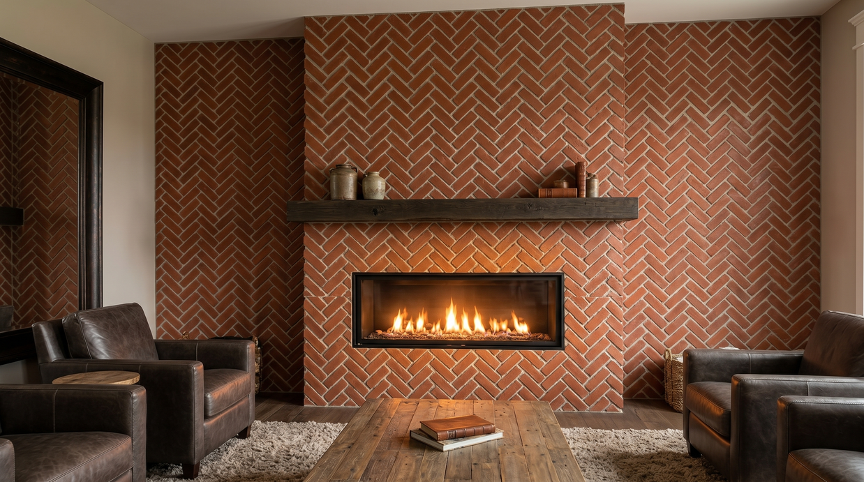 Dekorativni stenski panel - Opeka Espiga - 125 x 100 cm