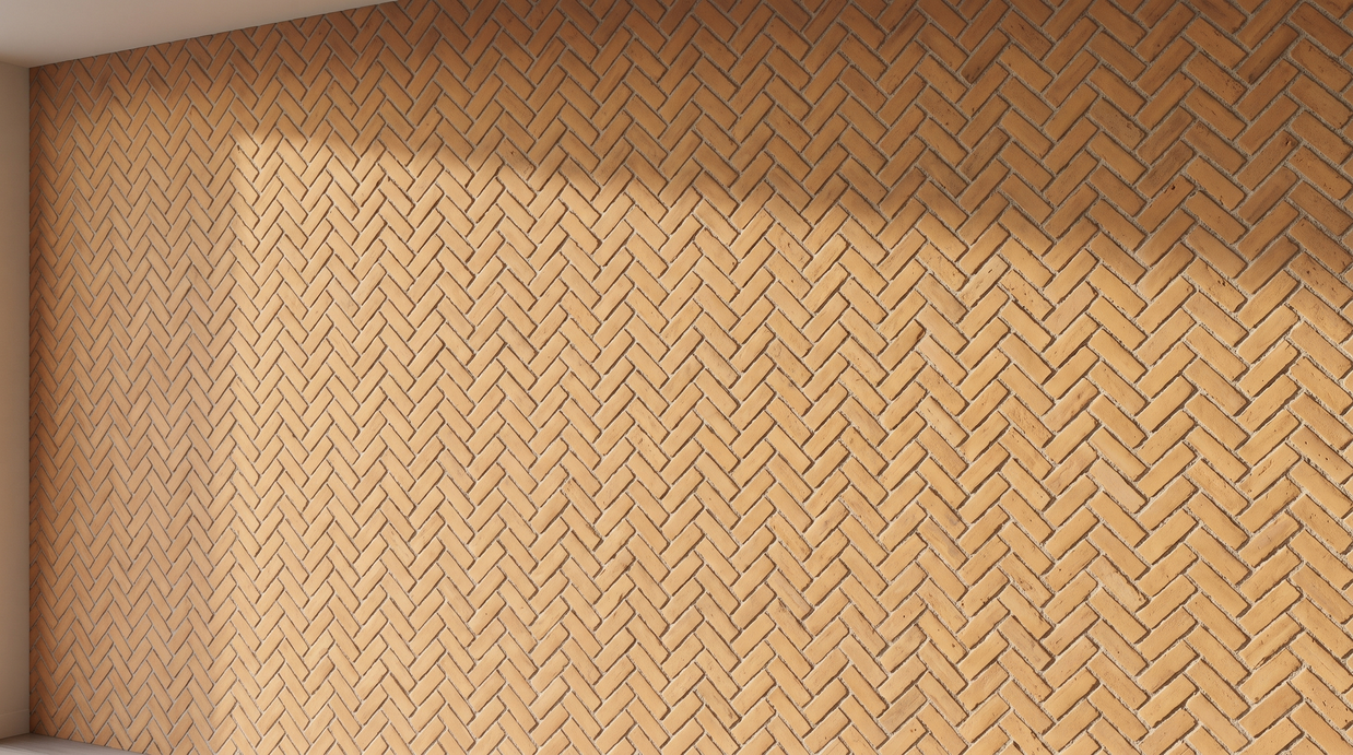 Dekorativni stenski panel - Opeka Espiga Teja - 125 x 100 cm