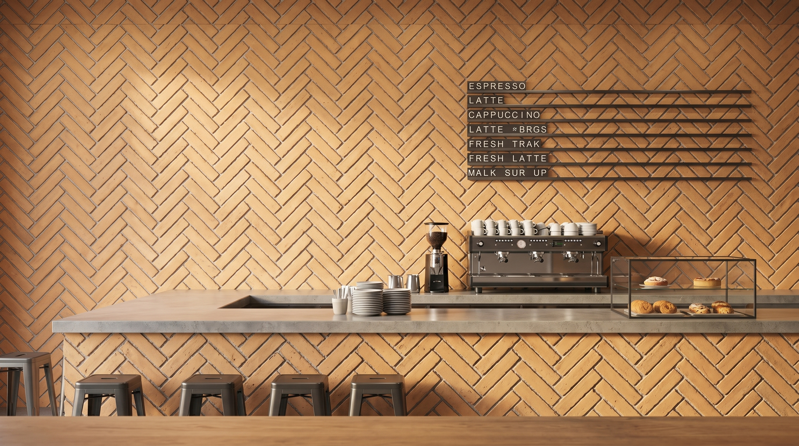 Dekorativni stenski panel - Opeka Espiga Teja - 125 x 100 cm