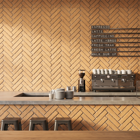 Dekorativni stenski panel - Opeka Espiga Teja - 125 x 100 cm