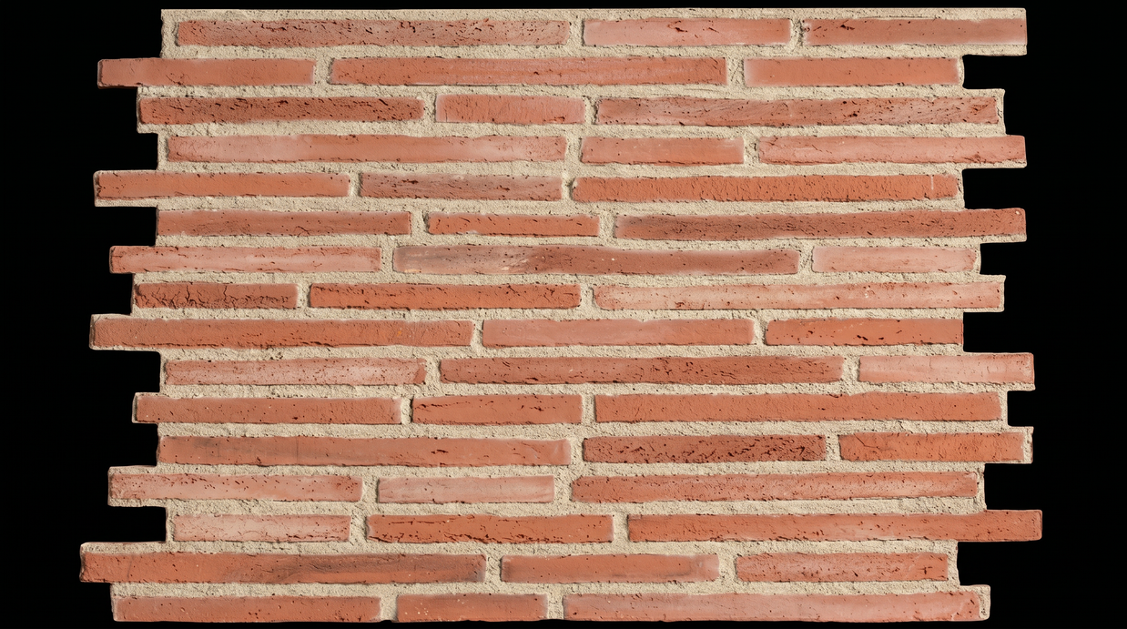 Dekorativni stenski panel - Opeka Long Hitox rdeča - 118 x 93 cm