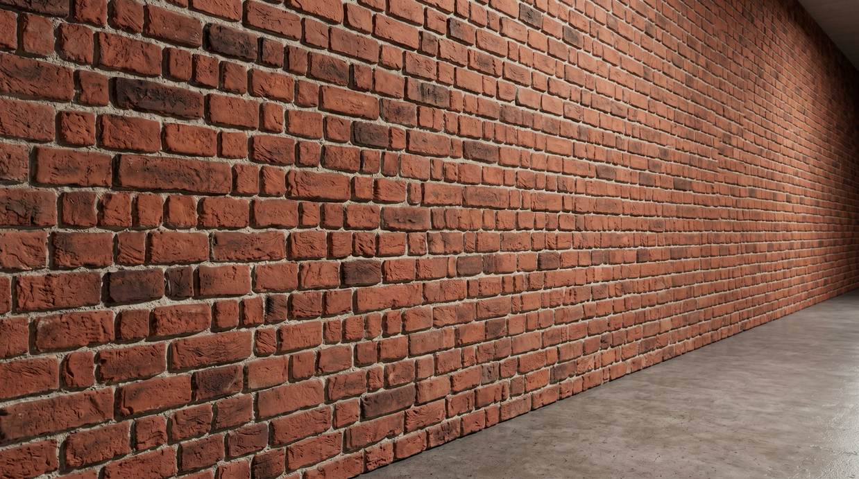 Dekorativni stenski panel - Opeka Wall Cassel rdeča - 120 x 90,5 cm