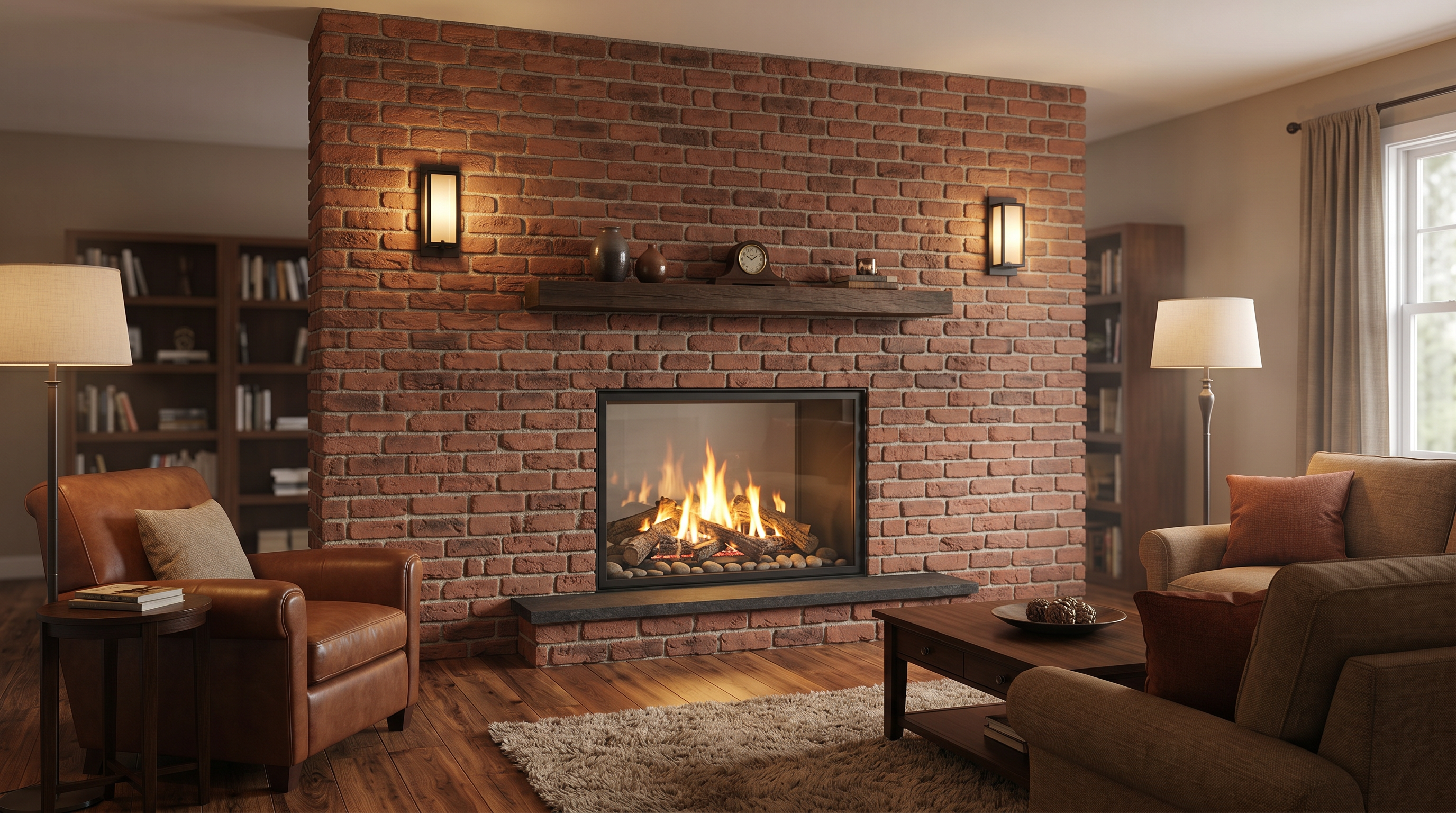 Dekorativni stenski panel - Opeka Wall Cassel rdeča - 120 x 90,5 cm