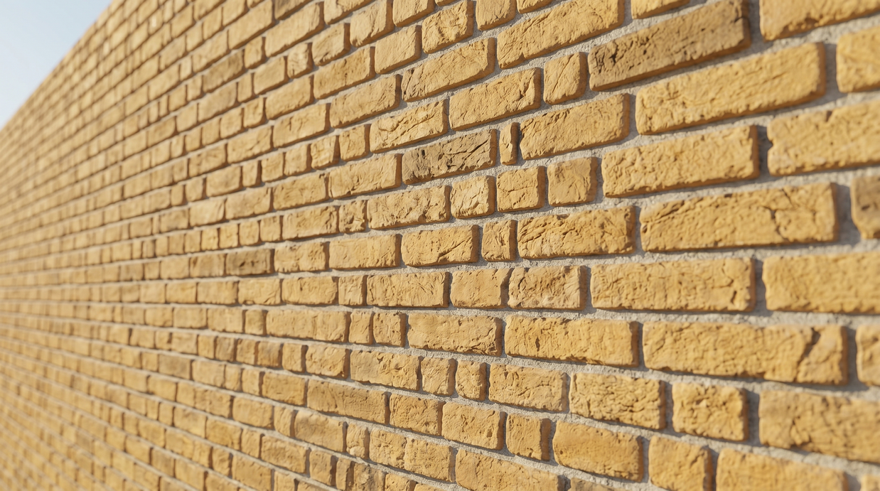 Dekorativni stenski panel - Opeka Wall Ocre - 120 x 90,5 cm