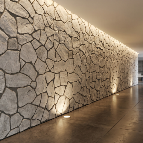 Dekorativni stenski panel - Kamen Flat - 124 x 100 cm