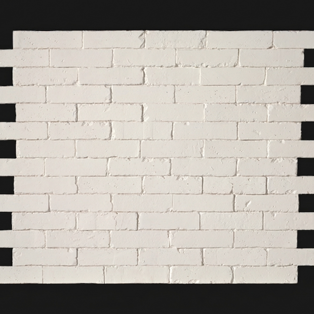 Dekorativni stenski panel - Opeka Block bela - 123 x 90 cm