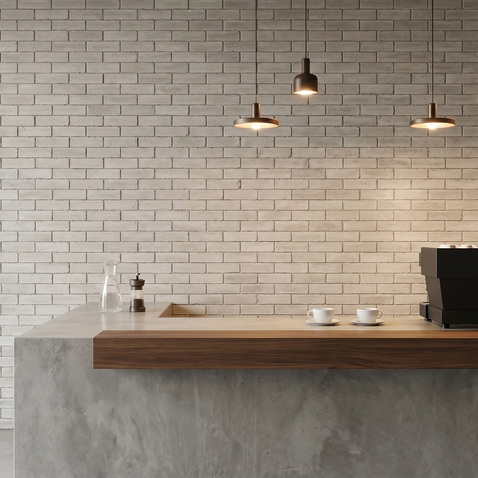 Dekorativni stenski panel - Opeka Block Titanio - 123 x 90 cm