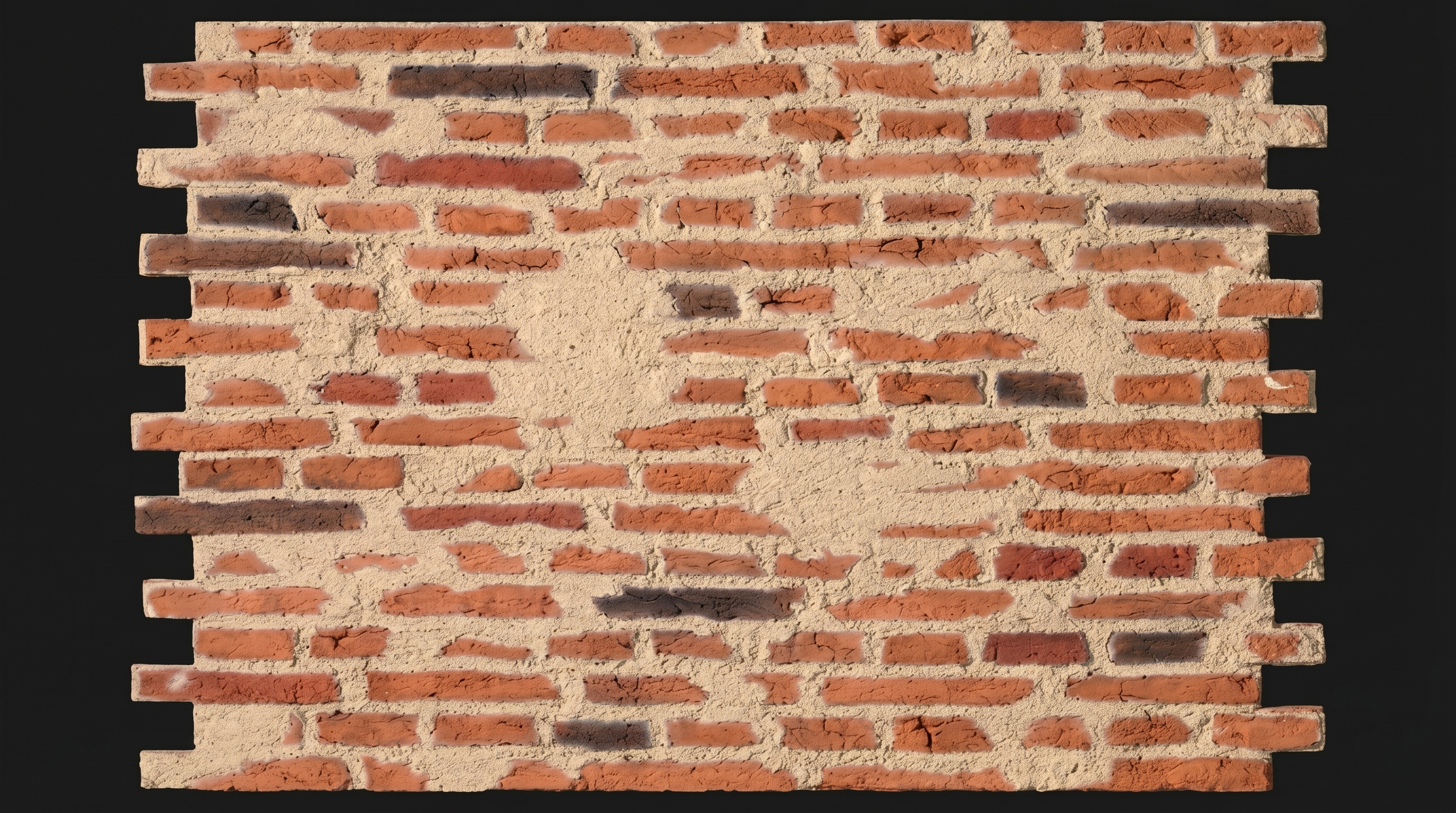 Dekorativni stenski panel - Opeka Grunge - 114 x 92 cm