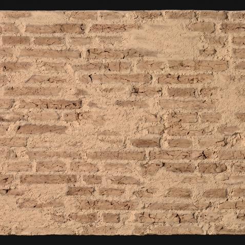 Dekorativni stenski panel - Opeka Grunge Cuero - 114 x 92 cm