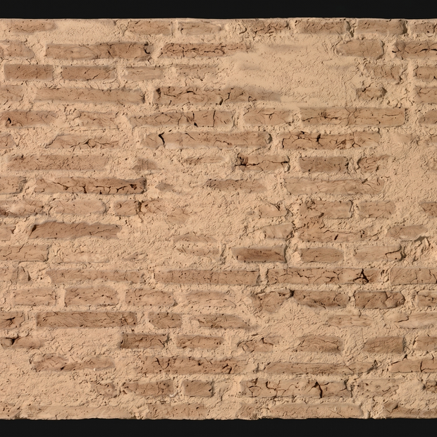 Dekorativni stenski panel - Opeka Grunge Cuero - 114 x 92 cm